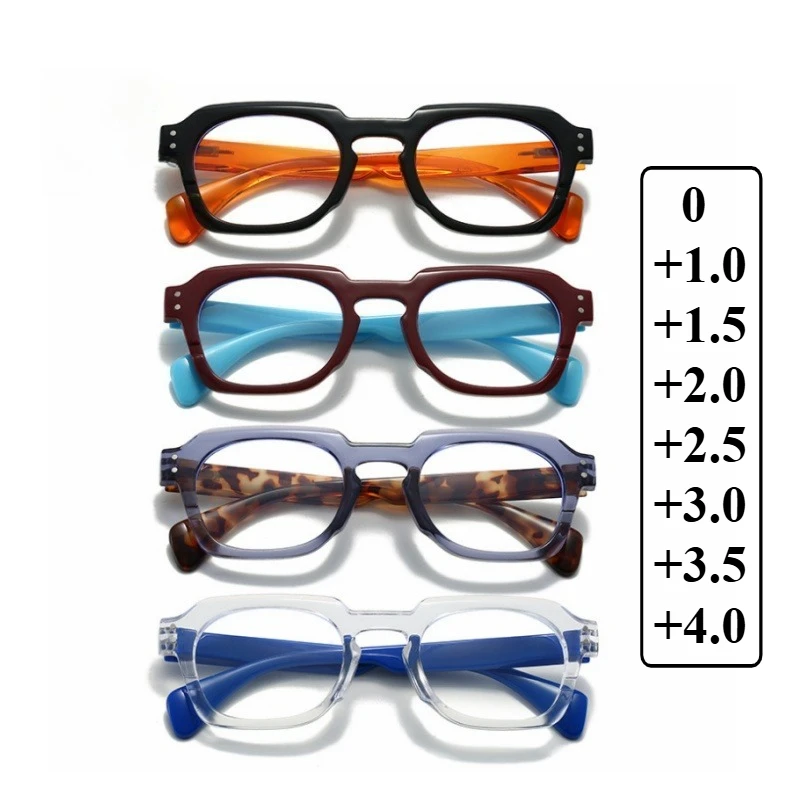 Neutral Classic Retro Square Frame Reading Glasses New Fashion Literary Blue Light Blocking Presbyopia Glasses 0 To +4.0
Neutral Classic Retro Square Frame Reading Glasses New Fashion Literary Blue Light Blocking Presbyopia Glasses 0 To +4.0
