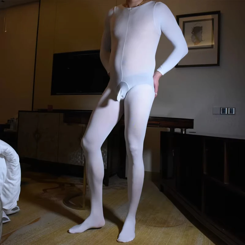 See Through Sexy Men Sheer Jumpsuit Srockings Pantyhose Tights Leoatrd One-piece Pajamas Dance Wear Male Solid Bodysuits
See Through Sexy Men Sheer Jumpsuit Srockings Pantyhose Tights Leoatrd One-piece Pajamas Dance Wear Male Solid Bodysuits
