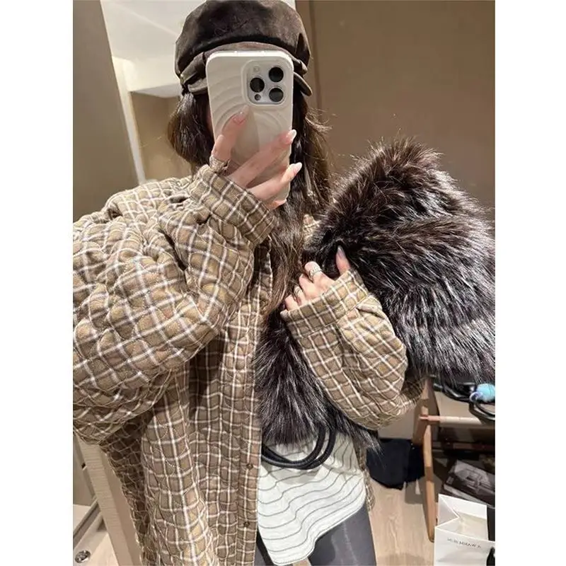 2025 New Casual Retro Shirt Cotton-padded Plaid Autumn and Winter Premium Loose Coat Versatile Cotton Clothes
2025 New Casual Retro Shirt Cotton-padded Plaid Autumn and Winter Premium Loose Coat Versatile Cotton Clothes