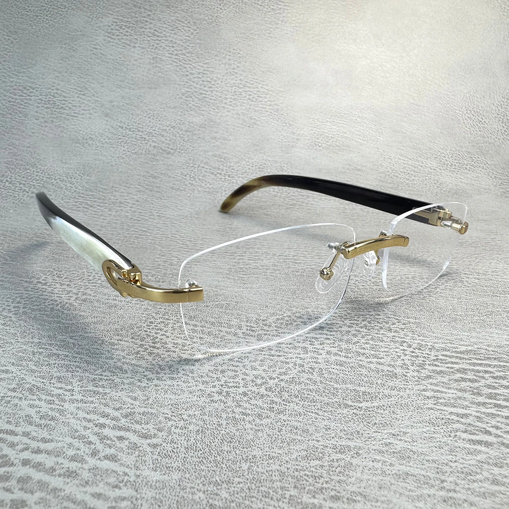 Eyeglass Frames Unique Vintage Square Rimless Classic Handmade Natural Horn Prescription Man Glasses Frames Myopia Eyeglasses
Eyeglass Frames Unique Vintage Square Rimless Classic Handmade Natural Horn Prescription Man Glasses Frames Myopia Eyeglasses