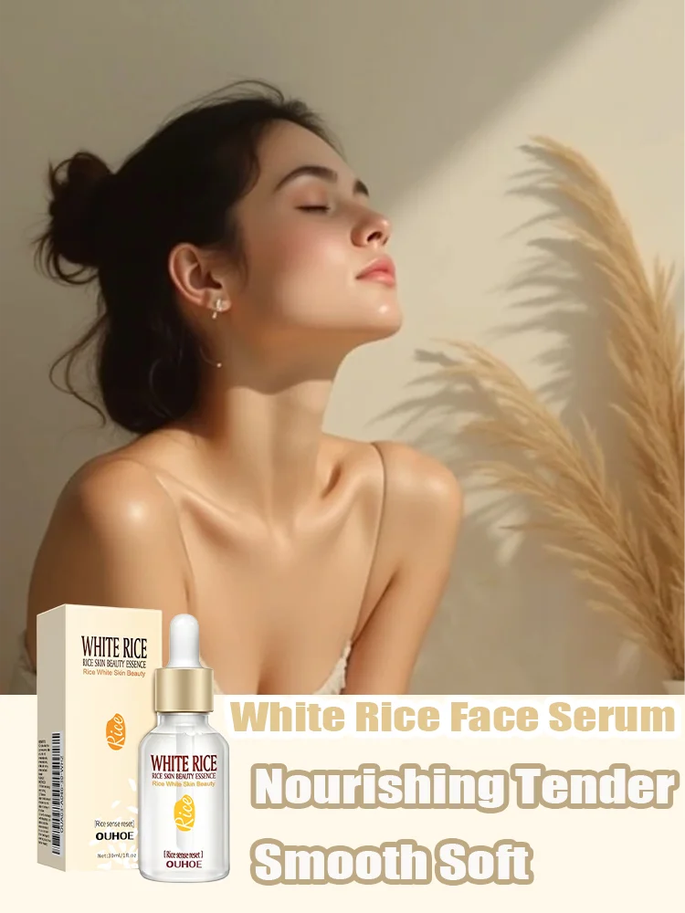 Whitening Cream Brightening White Rice Face Serum Anti Aging Lines and Wrinkles Shrink Pores for Glowing Skin Firm Care Essence 
Whitening Cream Brightening White Rice Face Serum Anti Aging Lines and Wrinkles Shrink Pores for Glowing Skin Firm Care Essence