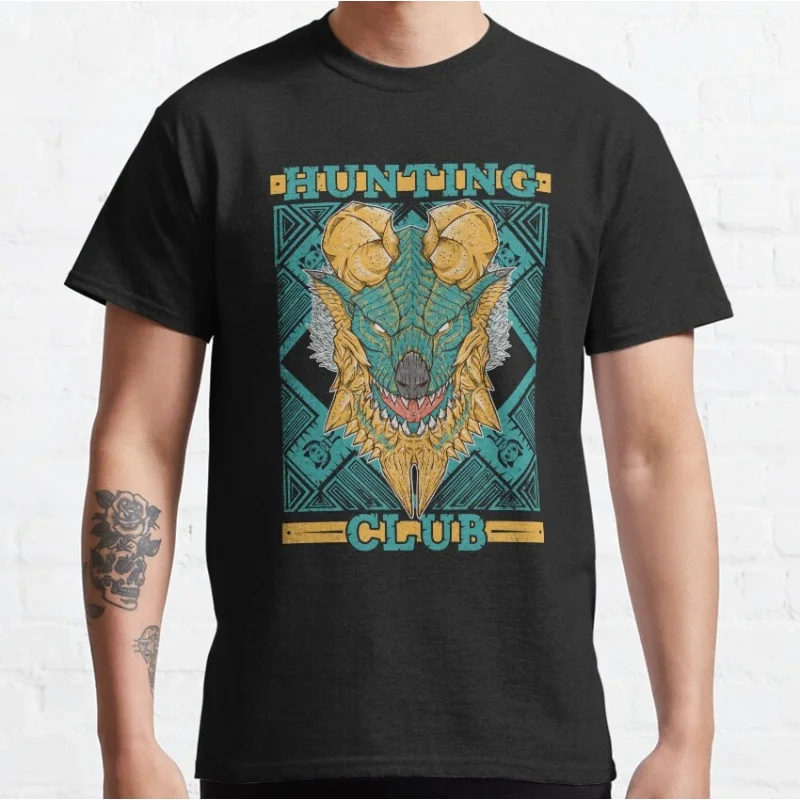 Jinouga Monster Hunter World Hunting Club Gift t shirt for gamer 100% cotton Short Sleeve Graphic Clothes All size top S-6XL
Jinouga Monster Hunter World Hunting Club Gift t shirt for gamer 100% cotton Short Sleeve Graphic Clothes All size top S-6XL