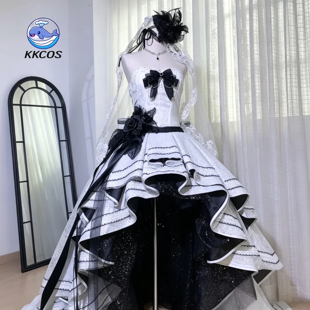 KKCos Yosuga no Sora Kasugano Sora Copslay Costume Black White Wedding Bride Gown Halloween Party
KKCos Yosuga no Sora Kasugano Sora Copslay Costume Black White Wedding Bride Gown Halloween Party