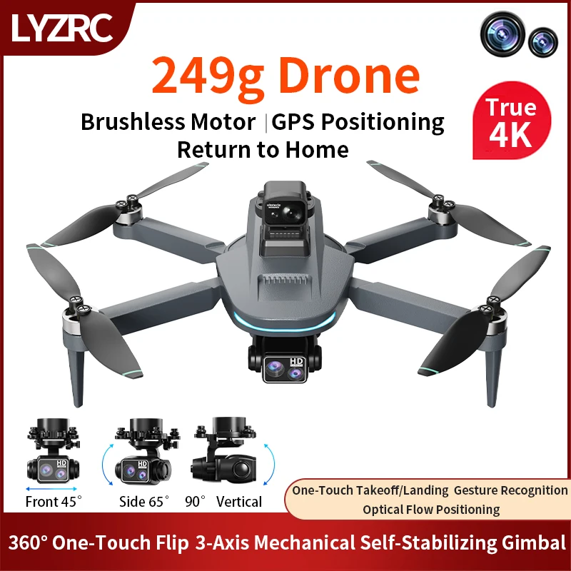 Drone L200 Pro Max GPS Return LowBatt NoSig SFollow IFollow AFollow Gest 4K Cam WP Pre Fly Map Last
Drone L200 Pro Max GPS Return LowBatt NoSig SFollow IFollow AFollow Gest 4K Cam WP Pre Fly Map Last