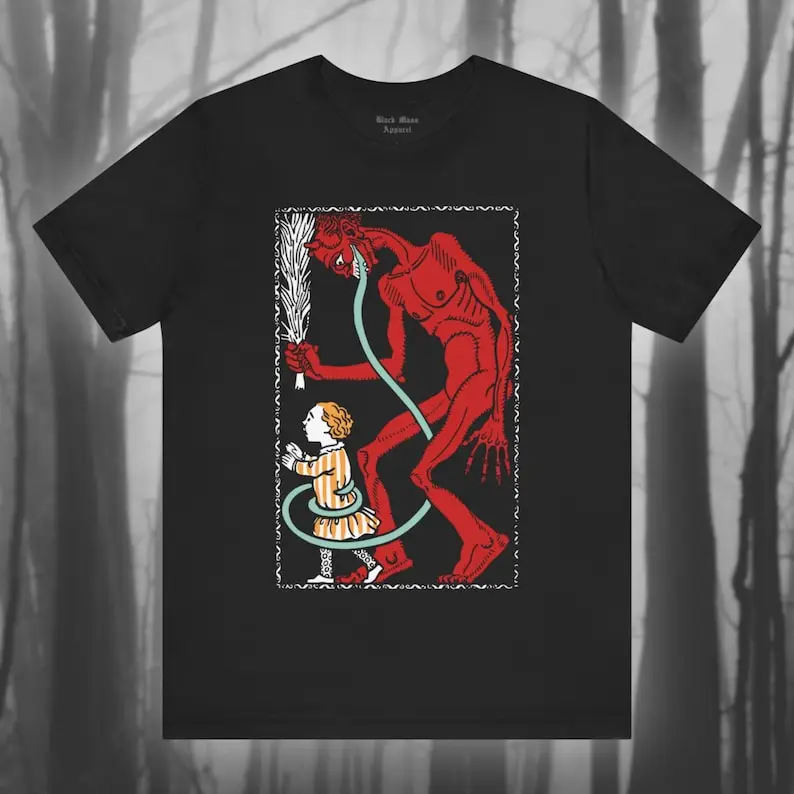 Krampus I, Creepy Christmas Shirt, Spooky Holiday T-shirt, Folklore T Shirt, Demon Tshirt, Creepmas, Gothic Unisex Short Sleeve
Krampus I, Creepy Christmas Shirt, Spooky Holiday T-shirt, Folklore T Shirt, Demon Tshirt, Creepmas, Gothic Unisex Short Sleeve