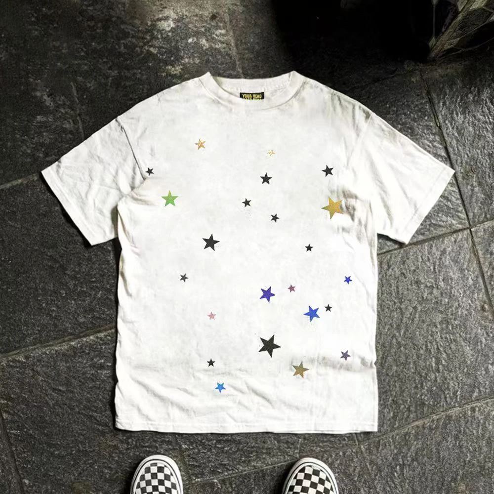 Y2k Fashion Round Neck Star Print Harajuku Women's T-Shirt Round Neck Top Short Sleeve Casual Summer Tee Shirt Streetwear
Y2k Fashion Round Neck Star Print Harajuku Women's T-Shirt Round Neck Top Short Sleeve Casual Summer Tee Shirt Streetwear