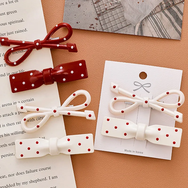 Red Polka Dot Bow Hair Clip Sweet Girls Side Clips Kids Hair Accessories Bowknot Hairpins Baby Barrettes Women Children Headwear
Red Polka Dot Bow Hair Clip Sweet Girls Side Clips Kids Hair Accessories Bowknot Hairpins Baby Barrettes Women Children Headwear