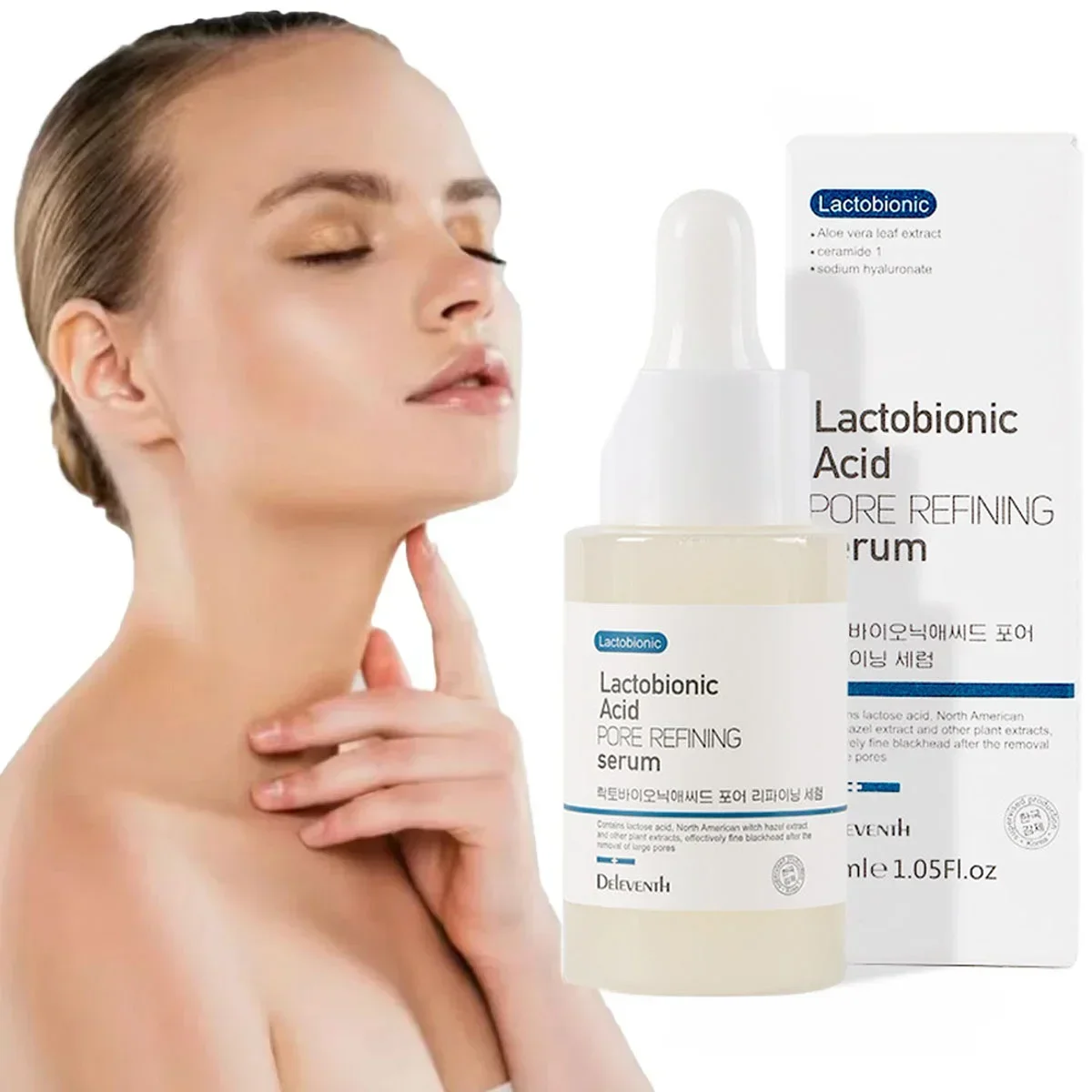 Pore Shrink Lactobionic Acid Face Serum Hyaluronic Acid Moisturizing Nourishing Essence Firming Brighten Beauty Korean Cosmetics
Pore Shrink Lactobionic Acid Face Serum Hyaluronic Acid Moisturizing Nourishing Essence Firming Brighten Beauty Korean Cosmetics