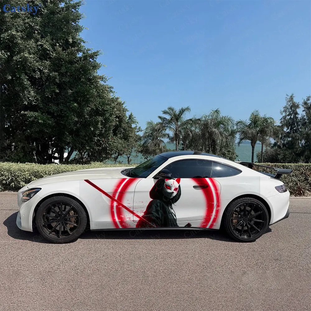 2pcs Red Halo Fox Face Samurai Car Side Wraps, Self-Adhesive PVC Waterproof & Scratch-Resistant Stickers, Car Accessory Gift
2pcs Red Halo Fox Face Samurai Car Side Wraps, Self-Adhesive PVC Waterproof & Scratch-Resistant Stickers, Car Accessory Gift