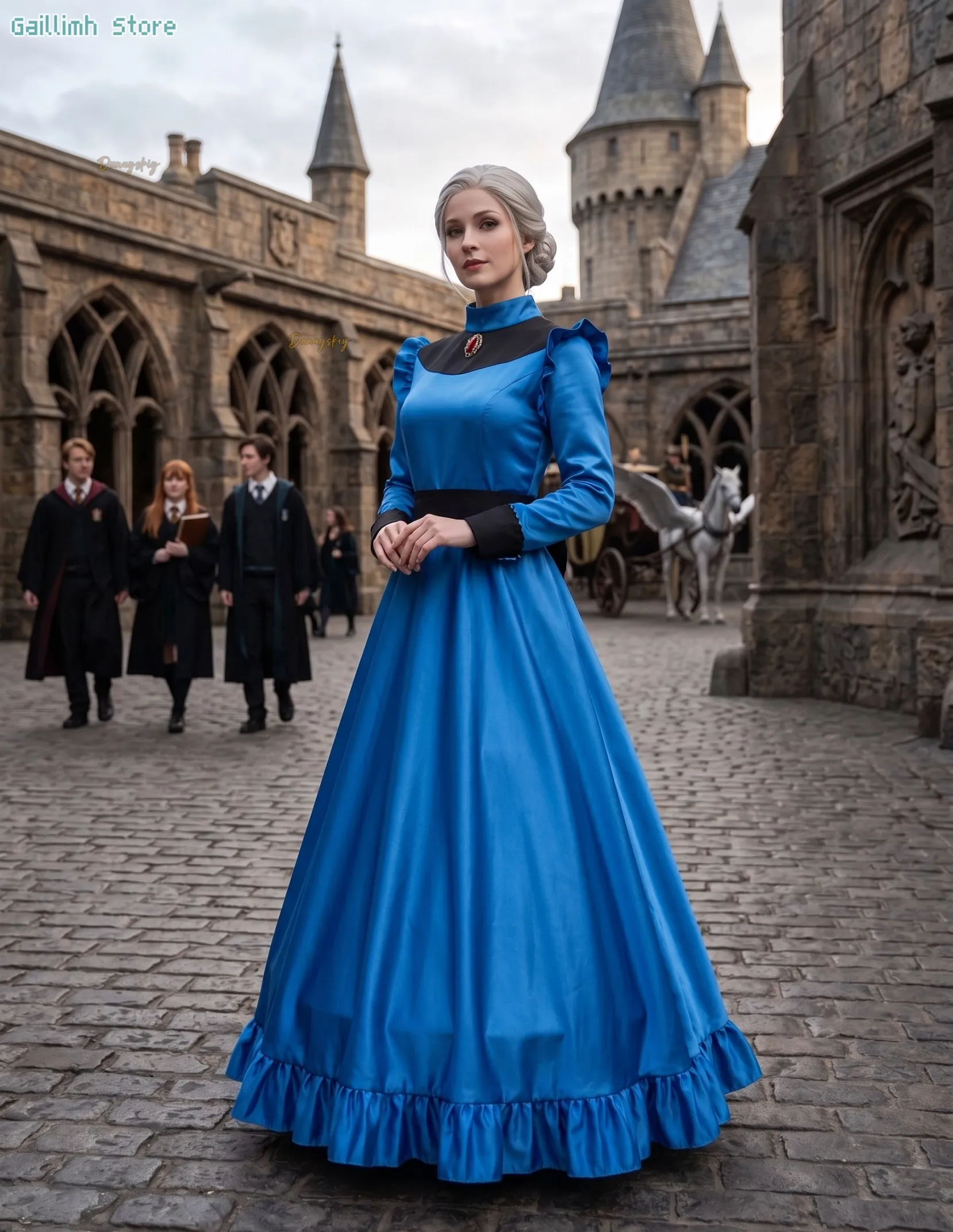 Anime Yu Ba Ba Cosplay Mother-in-law Tang Cosplay Costume Women Blue Gothic Long Dress Halloween Party Outfit For Women
Anime Yu Ba Ba Cosplay Mother-in-law Tang Cosplay Costume Women Blue Gothic Long Dress Halloween Party Outfit For Women