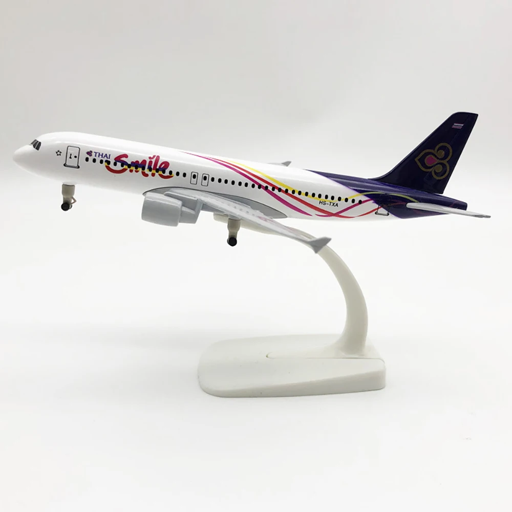 20cm Aircraft THAI Smile Airlines Airbus A320 with Landing Gear Alloy Airplane Model Toy Children Gift for Collection Decoration
20cm Aircraft THAI Smile Airlines Airbus A320 with Landing Gear Alloy Airplane Model Toy Children Gift for Collection Decoration