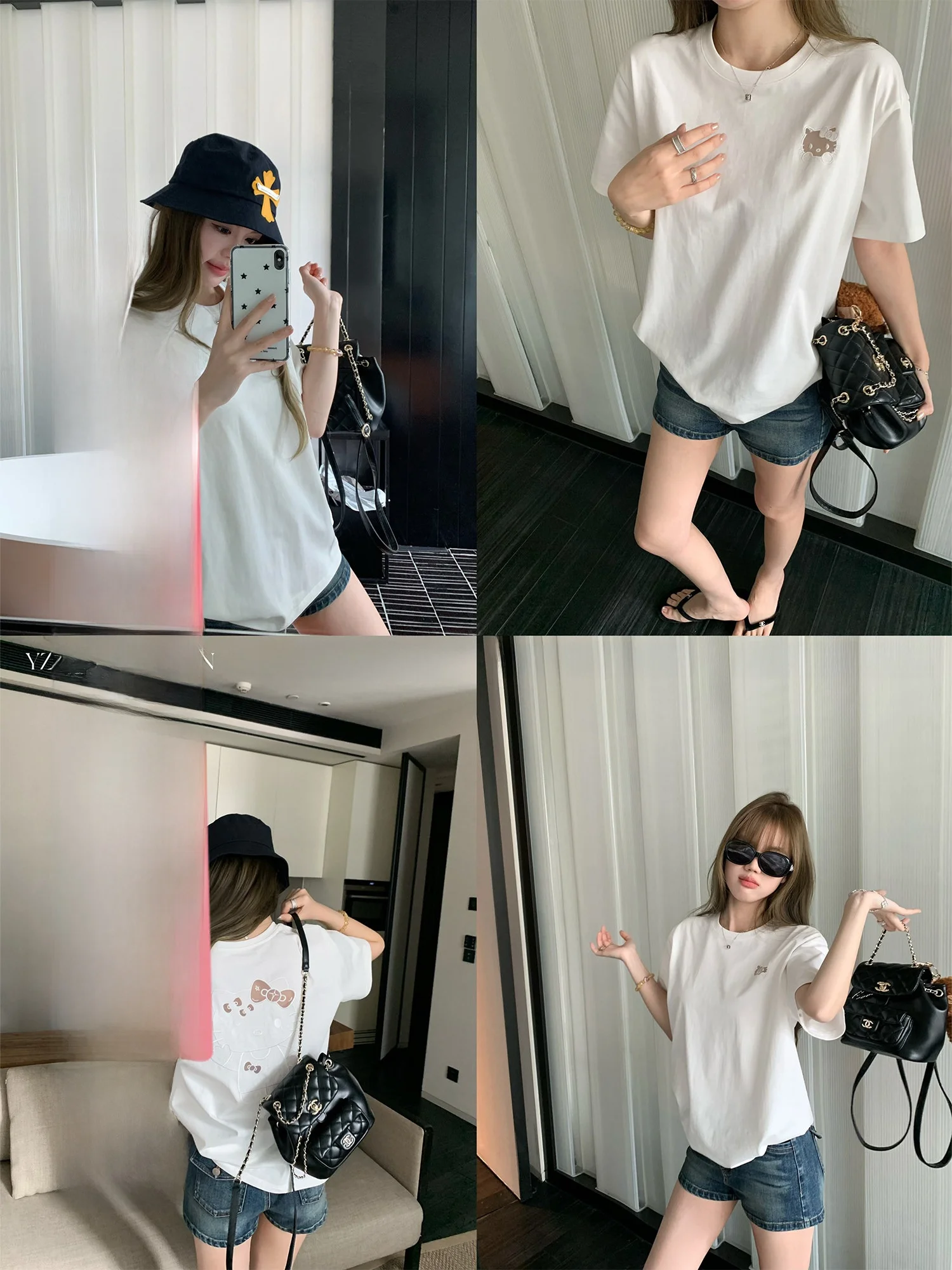 Yuzuqi Diary White round Neck Short Sleeve T-Shirt Women Cotton Loose Casual Style Embroidered Lace Top Summer Fashion
Yuzuqi Diary White round Neck Short Sleeve T-Shirt Women Cotton Loose Casual Style Embroidered Lace Top Summer Fashion