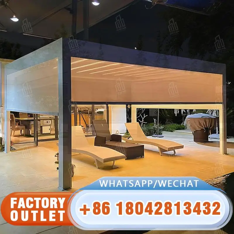 3x3 3x4 4x4 6x4 м открытый биоклиматический алюминиевый жалюзи доступный сборный модульный дом в вилле открытый патио сад двор Pergol 
3x3 3x4 4x4 6x4 м открытый биоклиматический алюминиевый жалюзи доступный сборный модульный дом в вилле открытый патио сад двор Pergol