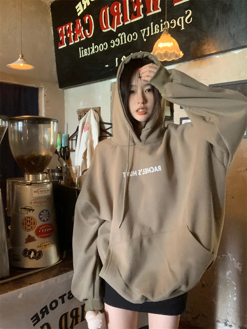 American Letter Printed Plush And Thick Hooded Sweater For Women's Autumn Oversize Pullover Mid Length Couple Top Hoodies
American Letter Printed Plush And Thick Hooded Sweater For Women's Autumn Oversize Pullover Mid Length Couple Top Hoodies
