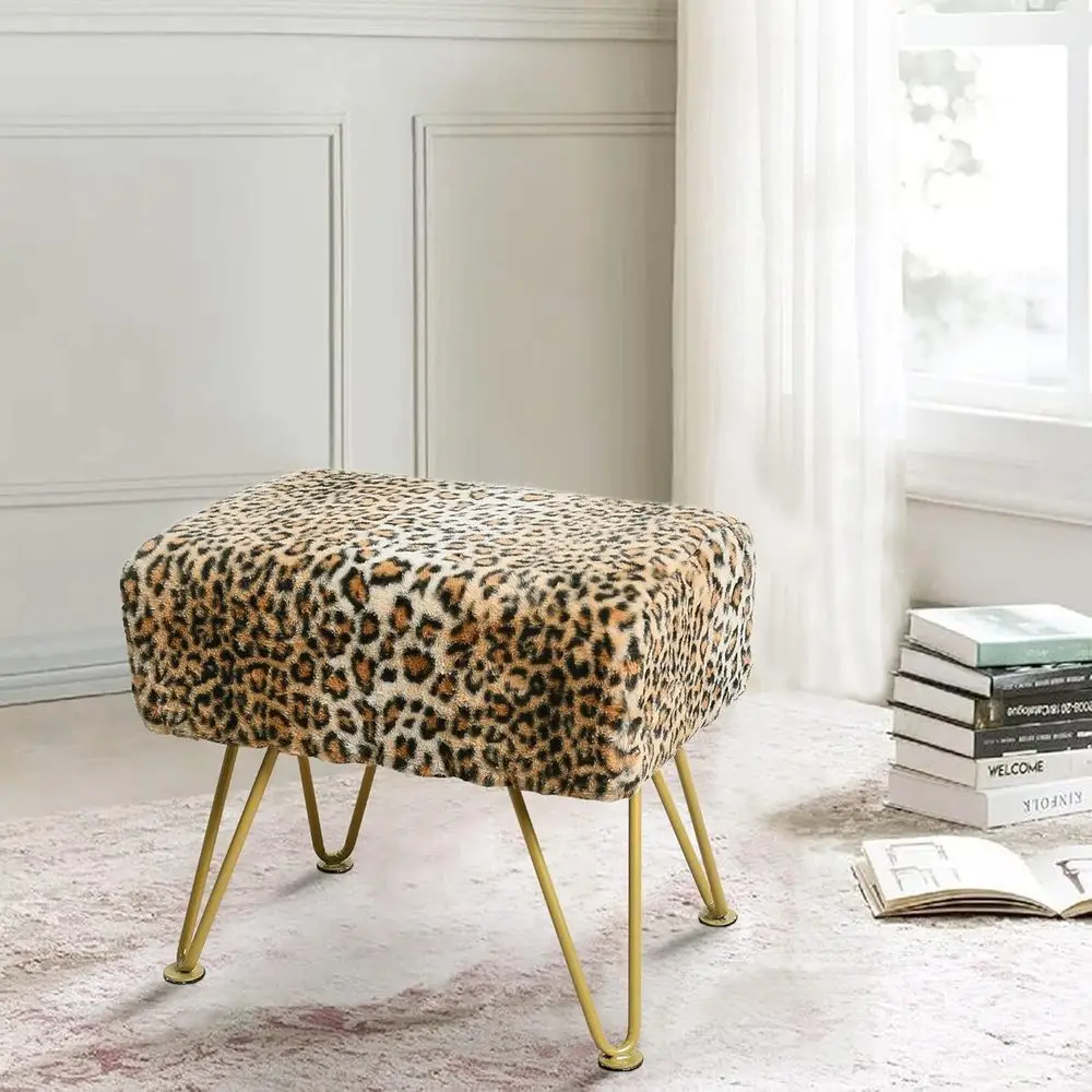 19x13x17 Leopard Print Ottoman - Accent Seating for Entryway, Bedroom, Vanity, End of Bed, or Bathroom Decor
19x13x17 Leopard Print Ottoman - Accent Seating for Entryway, Bedroom, Vanity, End of Bed, or Bathroom Decor