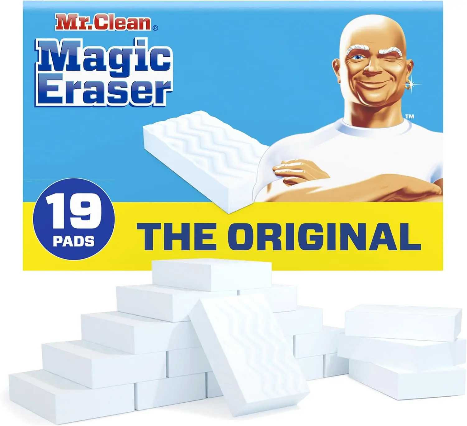 Оригинальные чистящие салфетки Magic Eraser с Durafoam, 19 штук - легкое удаление пятен для дома
Оригинальные чистящие салфетки Magic Eraser с Durafoam, 19 штук - легкое удаление пятен для дома