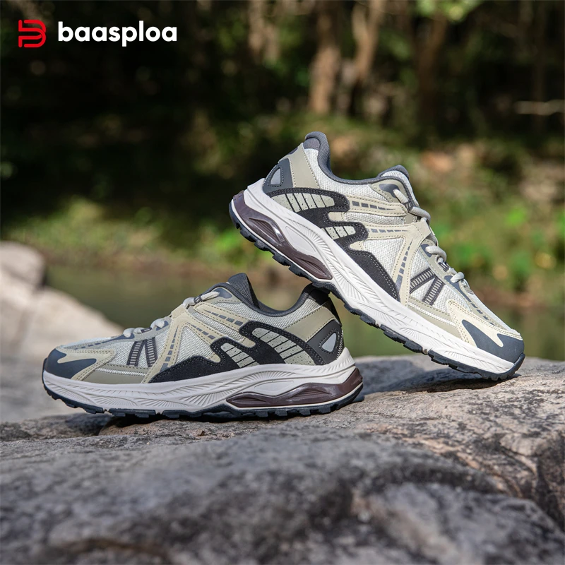 Baasploa Men Classic Casual Sneakers Mesh Breathable Sport Shoes for Men Fashion Comfort Lightweight Walking Shoes Non-Slip
Baasploa Men Classic Casual Sneakers Mesh Breathable Sport Shoes for Men Fashion Comfort Lightweight Walking Shoes Non-Slip