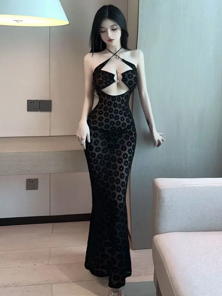 Halter Urban Dance Jazz Costume Hollow Out Wear Latin Dress Women Backless Sexy Kpop Lace Line Slim Fit Idol Stage Dress 2024
Halter Urban Dance Jazz Costume Hollow Out Wear Latin Dress Women Backless Sexy Kpop Lace Line Slim Fit Idol Stage Dress 2024
