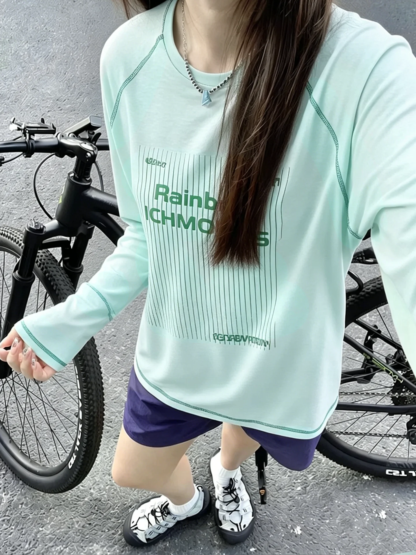 Mint Wave Quick Dry Lightweight Long Sleeve Men's Cycling Shirt Summer Road Bike Riding Suit Lazy Top Breathable Polyester Fiber
Mint Wave Quick Dry Lightweight Long Sleeve Men's Cycling Shirt Summer Road Bike Riding Suit Lazy Top Breathable Polyester Fiber