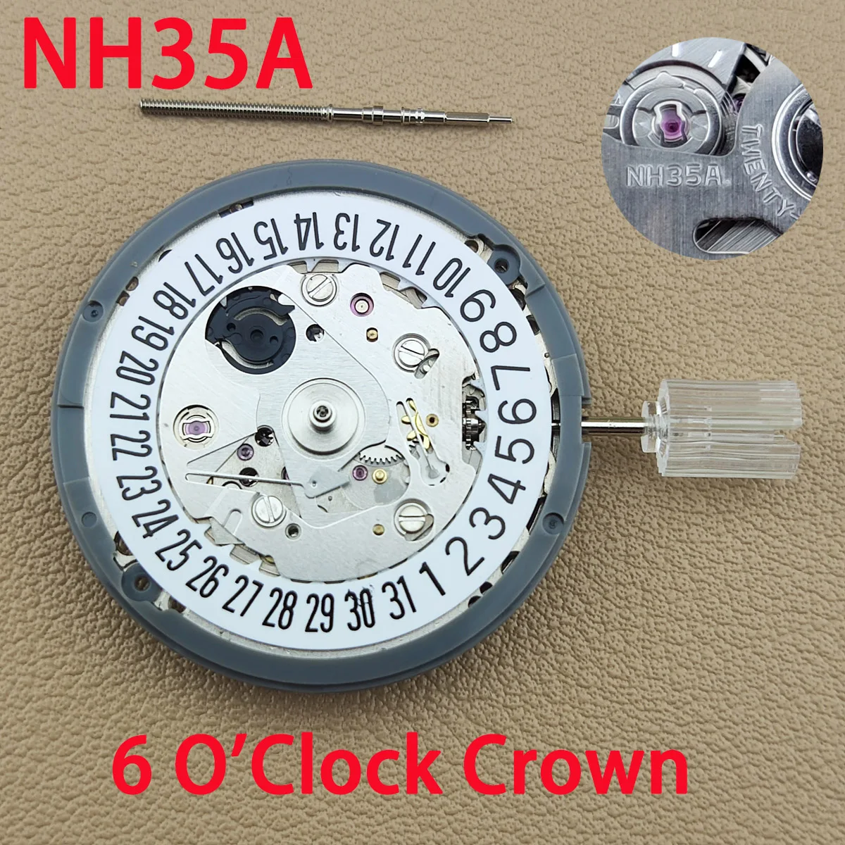 Японские Оригинальные механические часы 6 часов NH35A с белым окошком даты Роскошные автоматические часы Movt сменный комплект высокая точность
Японские Оригинальные механические часы 6 часов NH35A с белым окошком даты Роскошные автоматические часы Movt сменный комплект высокая точность
