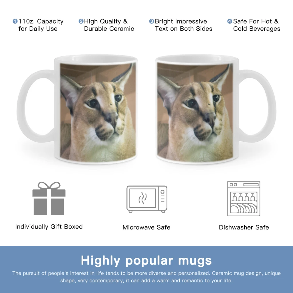 Floppa-Free shipping Ceramic Cup Coffee Oatmeal Breakfast Cup Creative Personality Mug
Floppa-Free shipping Ceramic Cup Coffee Oatmeal Breakfast Cup Creative Personality Mug