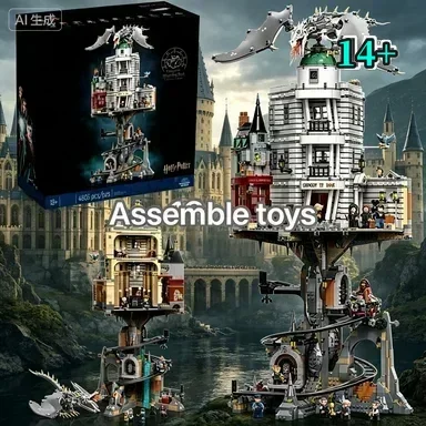 Bandai Assembly Toy Set Unique Design Innovative 76417 Gringotts Wizarding Bank Office All Ages compatible with LEGO bricks
Bandai Assembly Toy Set Unique Design Innovative 76417 Gringotts Wizarding Bank Office All Ages compatible with LEGO bricks