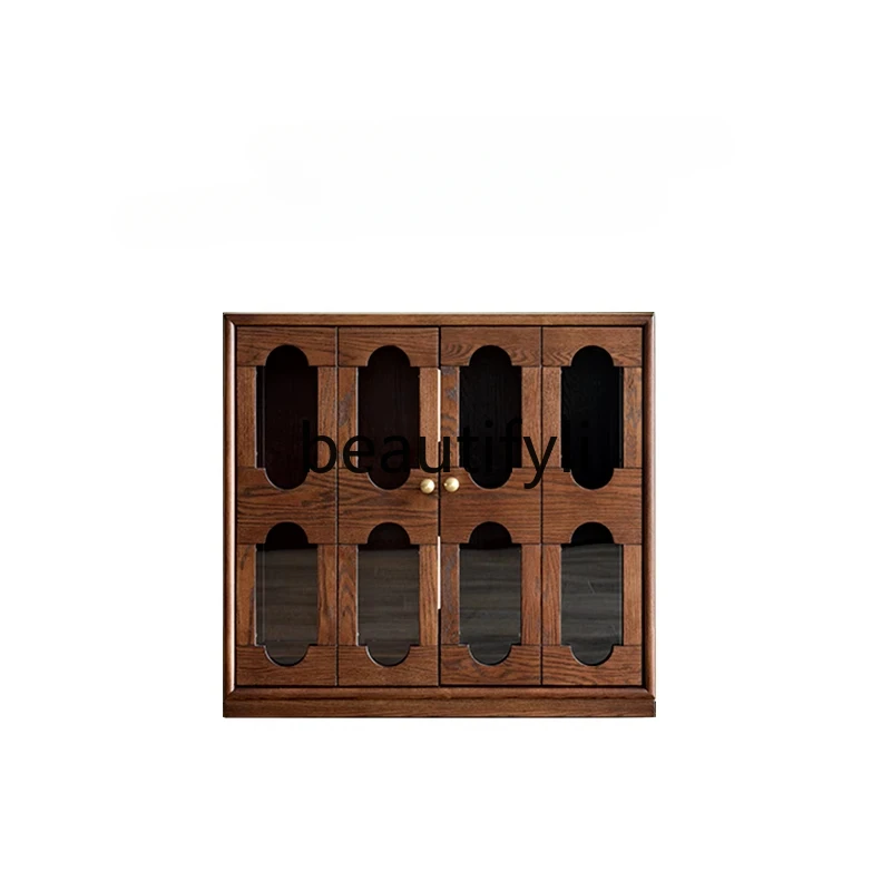 French retro dining side combination cabinet new Chinese living room balcony tea room storage TV cabinet
French retro dining side combination cabinet new Chinese living room balcony tea room storage TV cabinet