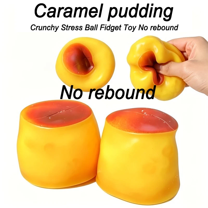 New Caramel Pudding Crunchy Moldable Stress Ball Fidget Toy Crispy Squeeze Ball Round Blocks Filled ASMR Anti Stress Toys
New Caramel Pudding Crunchy Moldable Stress Ball Fidget Toy Crispy Squeeze Ball Round Blocks Filled ASMR Anti Stress Toys