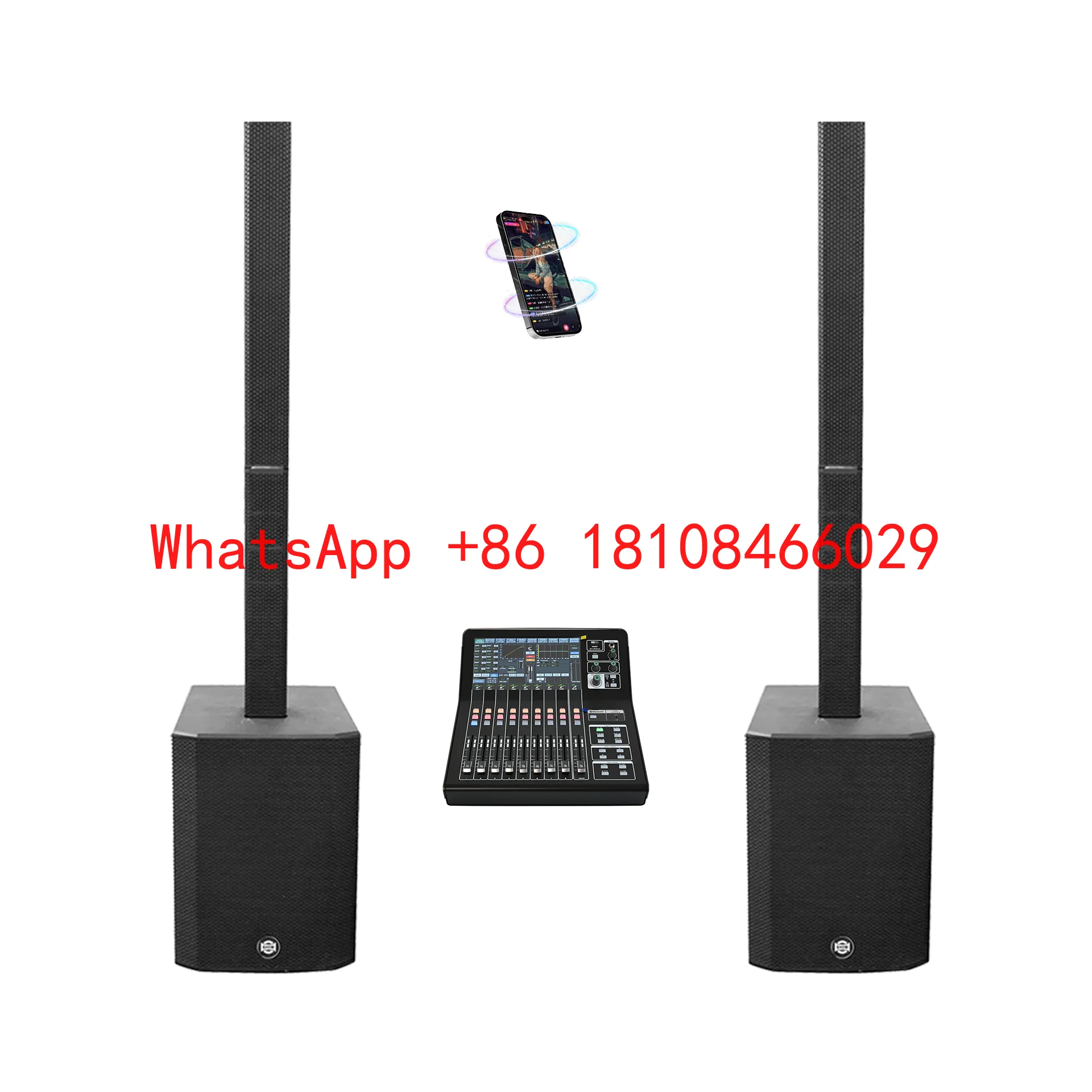 Active Column Metal Portable 500W Hi-Res Audio Durable Speaker Set for Stage and Small Event DJ
Active Column Metal Portable 500W Hi-Res Audio Durable Speaker Set for Stage and Small Event DJ
