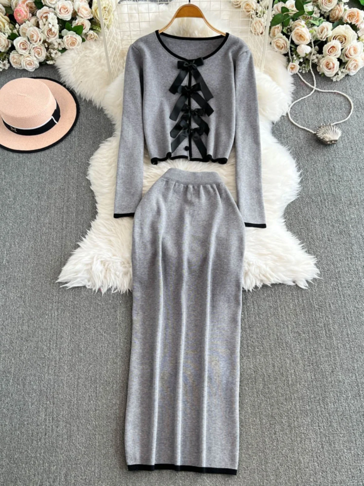 Женский длинный све, вязаная основа irt, зимняя внутренняя одежда, галстук-бабочка, тонкий свитер, топ и юбка, комплект из двух предметов
Женский длинный све, вязаная основа irt, зимняя внутренняя одежда, галстук-бабочка, тонкий свитер, топ и юбка, комплект из двух предметов