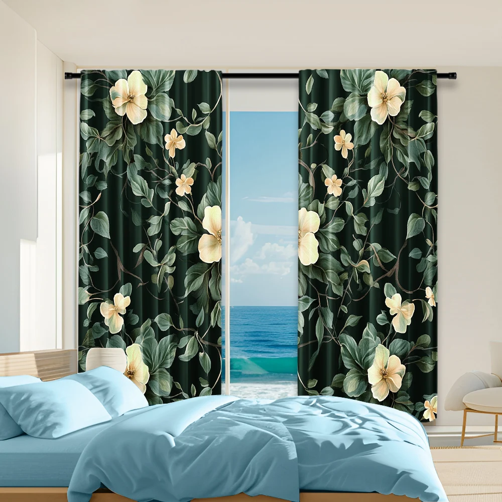 2 pcs, versatile polyester transparent curtains for home decoration Vintage Dark Floral Peel for use in bedrooms and living
2 pcs, versatile polyester transparent curtains for home decoration Vintage Dark Floral Peel for use in bedrooms and living