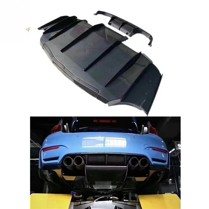 M3 M4 F80 F82 F83 VRS V Style Carbon Fiber Rear Diffuser and Rear Bumper Spoiler
M3 M4 F80 F82 F83 VRS V Style Carbon Fiber Rear Diffuser and Rear Bumper Spoiler