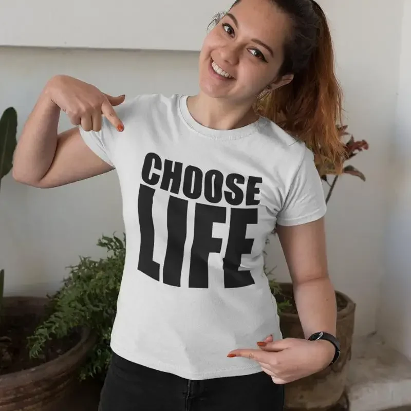 Футболка Choose Life в стиле 80-х, черная или белая, женская, для вечеринок, в стиле песни George, музыкальное видео, на день рождения, карнавальный костюм
Футболка Choose Life в стиле 80-х, черная или белая, женская, для вечеринок, в стиле песни George, музыкальное видео, на день рождения, карнавальный костюм