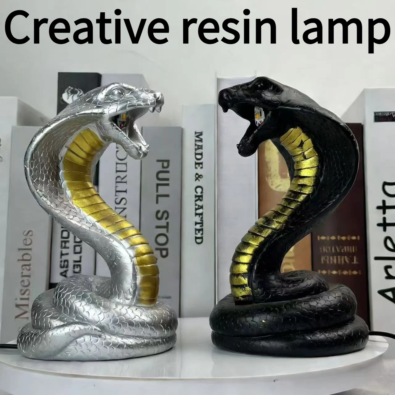 NEW Cobra Resin Night Light USB Home Atmosphere Desk Creative Ornament Decoration Gift
NEW Cobra Resin Night Light USB Home Atmosphere Desk Creative Ornament Decoration Gift