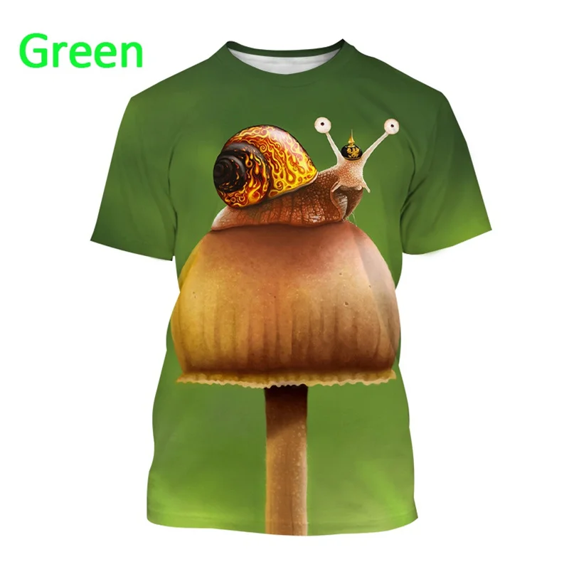 New Summer 3D Animal Snails Printing T Shirt Fruticicolidae Graphic T-shirts For Men Kid Fashion Funny Streetwear Short Sleeves
New Summer 3D Animal Snails Printing T Shirt Fruticicolidae Graphic T-shirts For Men Kid Fashion Funny Streetwear Short Sleeves
