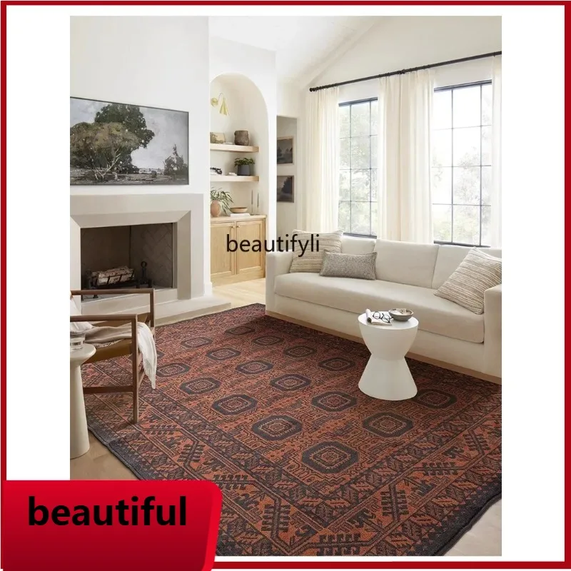 F132 Living room carpet new French dark caramel retro Persian bedroom bedside blanket
F132 Living room carpet new French dark caramel retro Persian bedroom bedside blanket