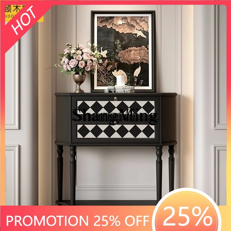 SM Household Modern Simple Solid Wood Entry Entrance Cabinet Living Room Wall Decoration Display Dining Side Cabinet
SM Household Modern Simple Solid Wood Entry Entrance Cabinet Living Room Wall Decoration Display Dining Side Cabinet