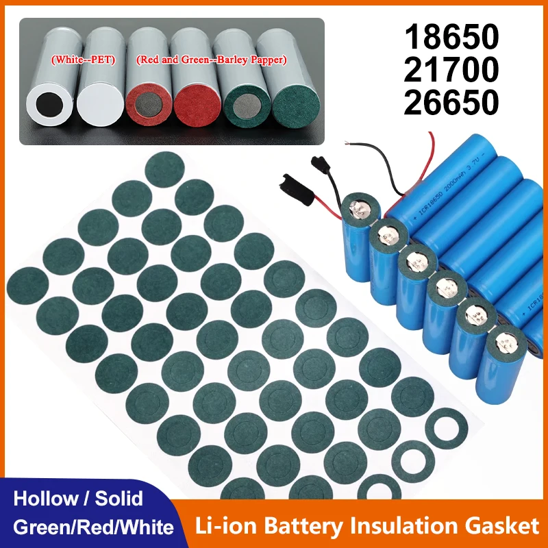 18650/21700/26650 Li-ion Battery Insulation Gasket Barley Paper Battery Pack Cell Insulating Glue Patch Electrode Insulated Pads
18650/21700/26650 Li-ion Battery Insulation Gasket Barley Paper Battery Pack Cell Insulating Glue Patch Electrode Insulated Pads