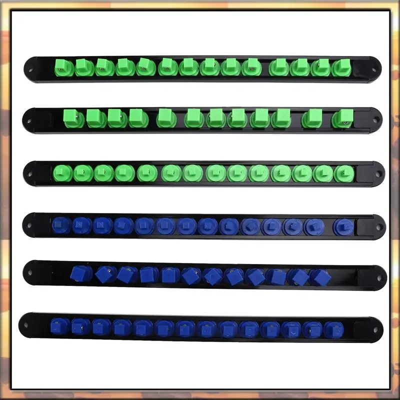 AS59 Complete 6PCS ABS Socket Organizer With Rails For 1/2", 3/8", And 1/4" Drive Clips, Heavy-Duty Design
AS59 Complete 6PCS ABS Socket Organizer With Rails For 1/2", 3/8", And 1/4" Drive Clips, Heavy-Duty Design