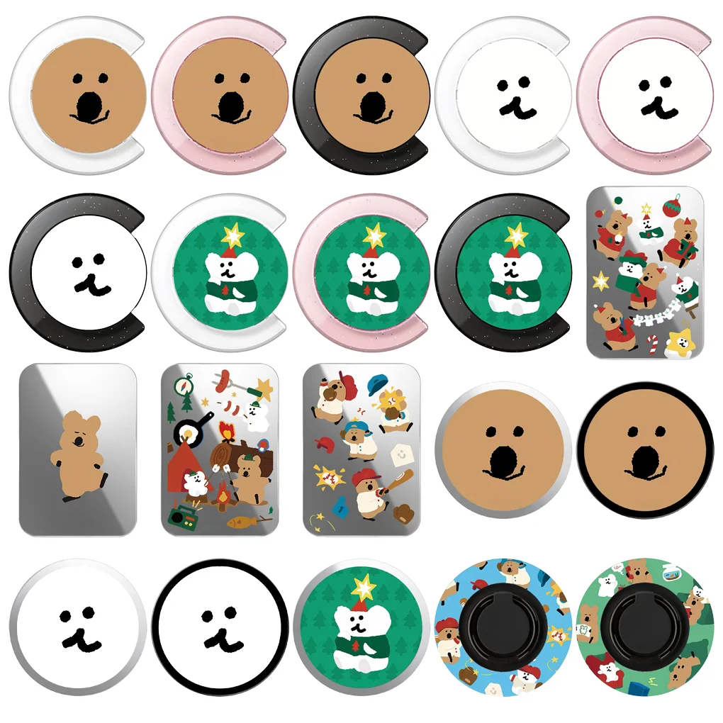 Cartoon Bear Christmas Magnetic Phone Grip Stand for IPhone 17 Pro Max Holder Mount Support for S25U Card Holder
Cartoon Bear Christmas Magnetic Phone Grip Stand for IPhone 17 Pro Max Holder Mount Support for S25U Card Holder