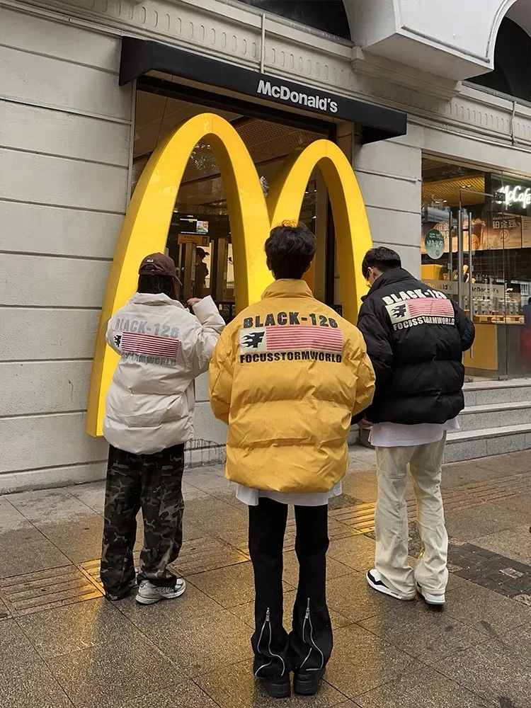 Thiened Cotton Jaet Casual Printed Bread Sle Coat for Men And Women Youth ular Warmth Autumn Winter Outerwear
Thiened Cotton Jaet Casual Printed Bread Sle Coat for Men And Women Youth ular Warmth Autumn Winter Outerwear