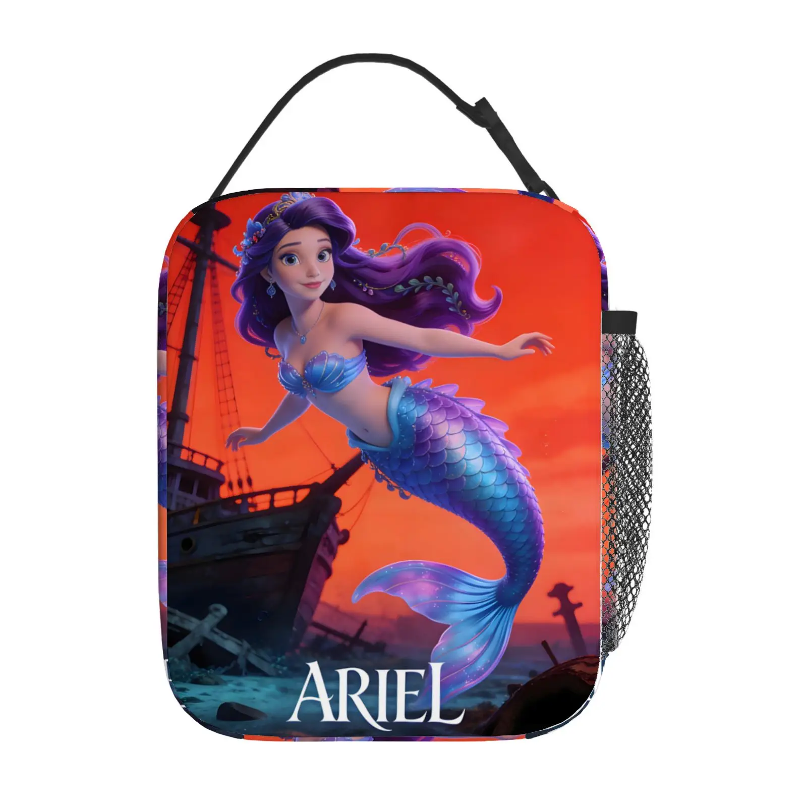 1 шт. сумка для обеда с принтом «Маленькая русалочка Ариэль» красного и черного цвета, портативная сумка для еды, для поездок на работу, для пикника
1 шт. сумка для обеда с принтом «Маленькая русалочка Ариэль» красного и черного цвета, портативная сумка для еды, для поездок на работу, для пикника