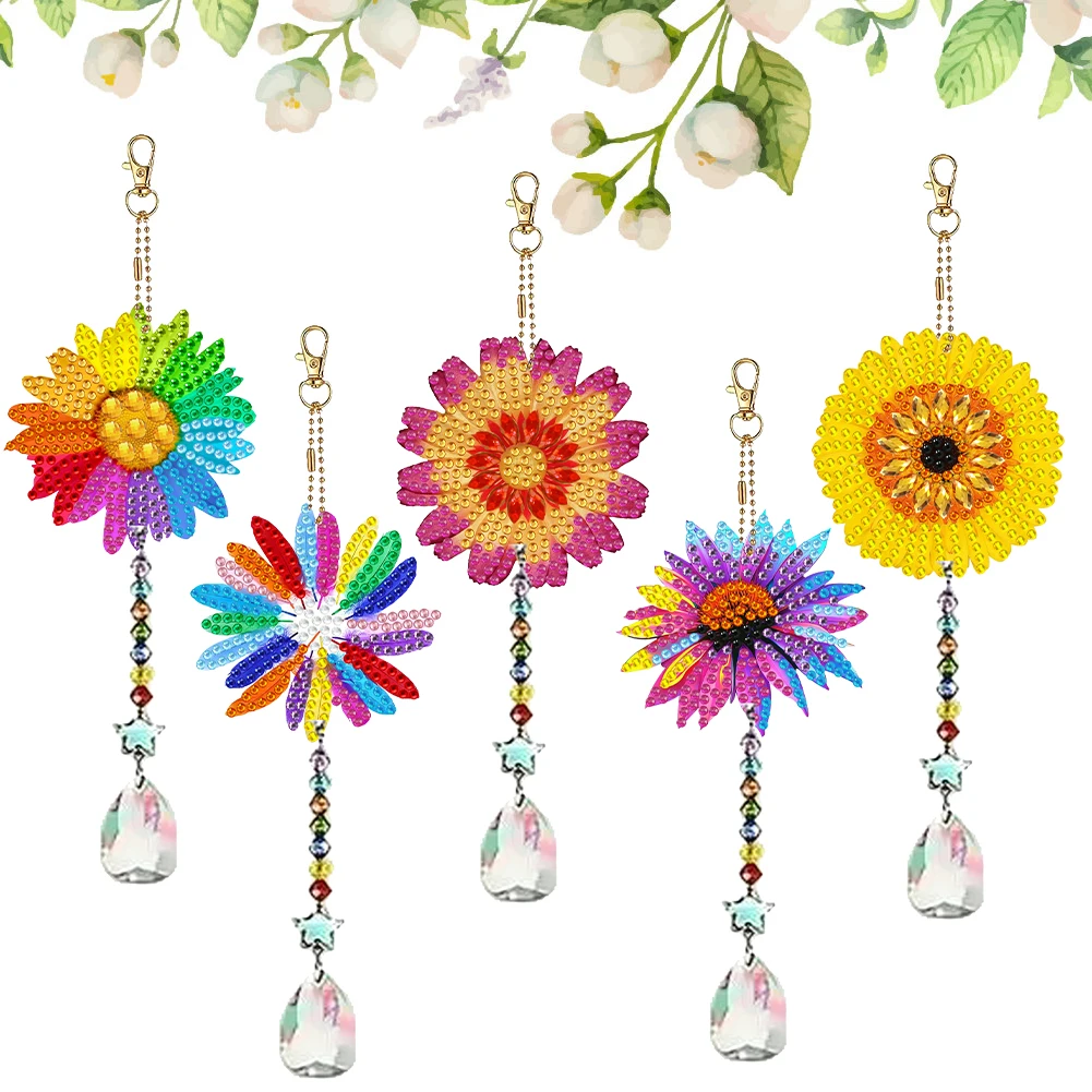 5Pcs Flower Diamond Art Keychain Ornaments Double Sided Diamond Painting Backpack Pendant for Adults Key Ring Art Pendant Decor
5Pcs Flower Diamond Art Keychain Ornaments Double Sided Diamond Painting Backpack Pendant for Adults Key Ring Art Pendant Decor