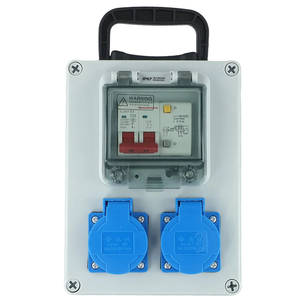 1pc Construction Power Distributor Wall Power Distributor With Switch 10A AC250V 2P Five-hole Socket Wall Mounted Socket Box
1pc Construction Power Distributor Wall Power Distributor With Switch 10A AC250V 2P Five-hole Socket Wall Mounted Socket Box