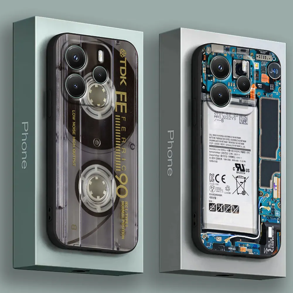 Cassette Music Tapes Circuit Board Camera Phone Case for Xiaomi Redmi 14C 12C 10C 13C 4G Note 14 13 12 11 10 Pro Plus 11S Cover
Cassette Music Tapes Circuit Board Camera Phone Case for Xiaomi Redmi 14C 12C 10C 13C 4G Note 14 13 12 11 10 Pro Plus 11S Cover