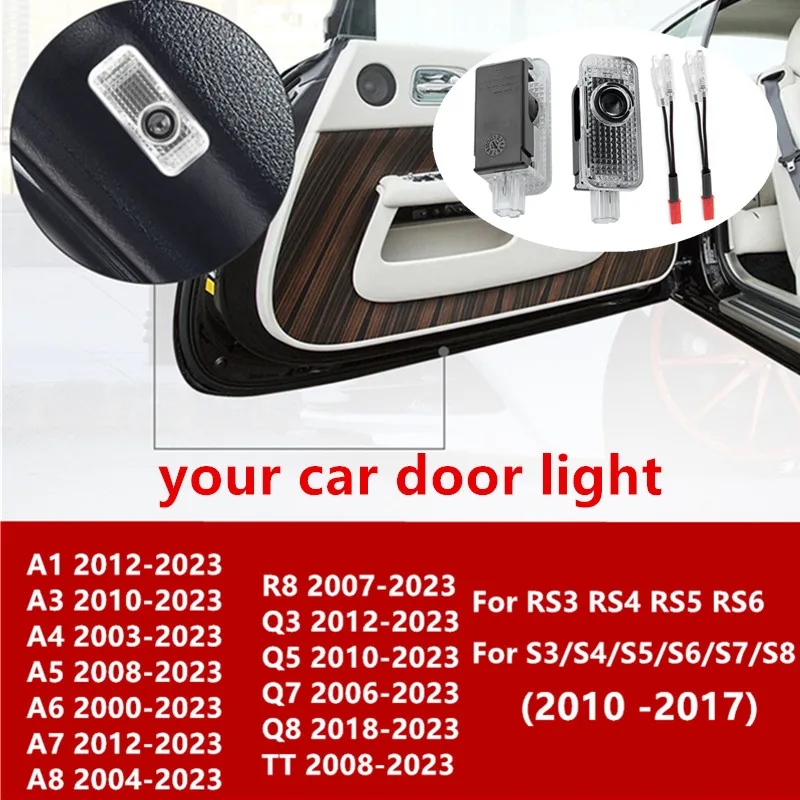 2X LED Car Door Welcome Light Projector Courtesy Lamp For Audi Sline S3 S5 TT A4 B7 B8 B9 A3 8P 8V 8L A5 A6 C6 C5 C7 A1 Q3 Q7 Q5
2X LED Car Door Welcome Light Projector Courtesy Lamp For Audi Sline S3 S5 TT A4 B7 B8 B9 A3 8P 8V 8L A5 A6 C6 C5 C7 A1 Q3 Q7 Q5