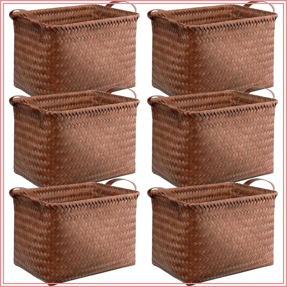 Handwoven Laundry Hampers Large Wicker Storage Baskets for Shelves, Blankets, Closet, Car, Bedroom, Bathroom Organizers
Handwoven Laundry Hampers Large Wicker Storage Baskets for Shelves, Blankets, Closet, Car, Bedroom, Bathroom Organizers