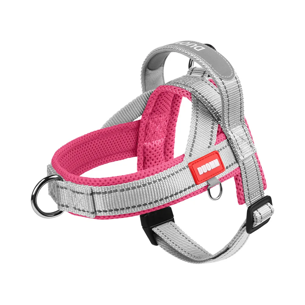 Saddle style dog chest harness, widened and non constricting neck,reflective and breathable,dog accessories for medium large dog
Saddle style dog chest harness, widened and non constricting neck,reflective and breathable,dog accessories for medium large dog