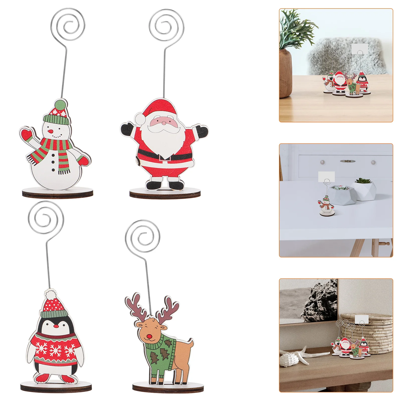 12pcs Desktop Memo Holder Christmas Cartoon Pattern Table Number Clip Wedding Party Decorations Reusable Wire Stand Sturdy Base
12pcs Desktop Memo Holder Christmas Cartoon Pattern Table Number Clip Wedding Party Decorations Reusable Wire Stand Sturdy Base