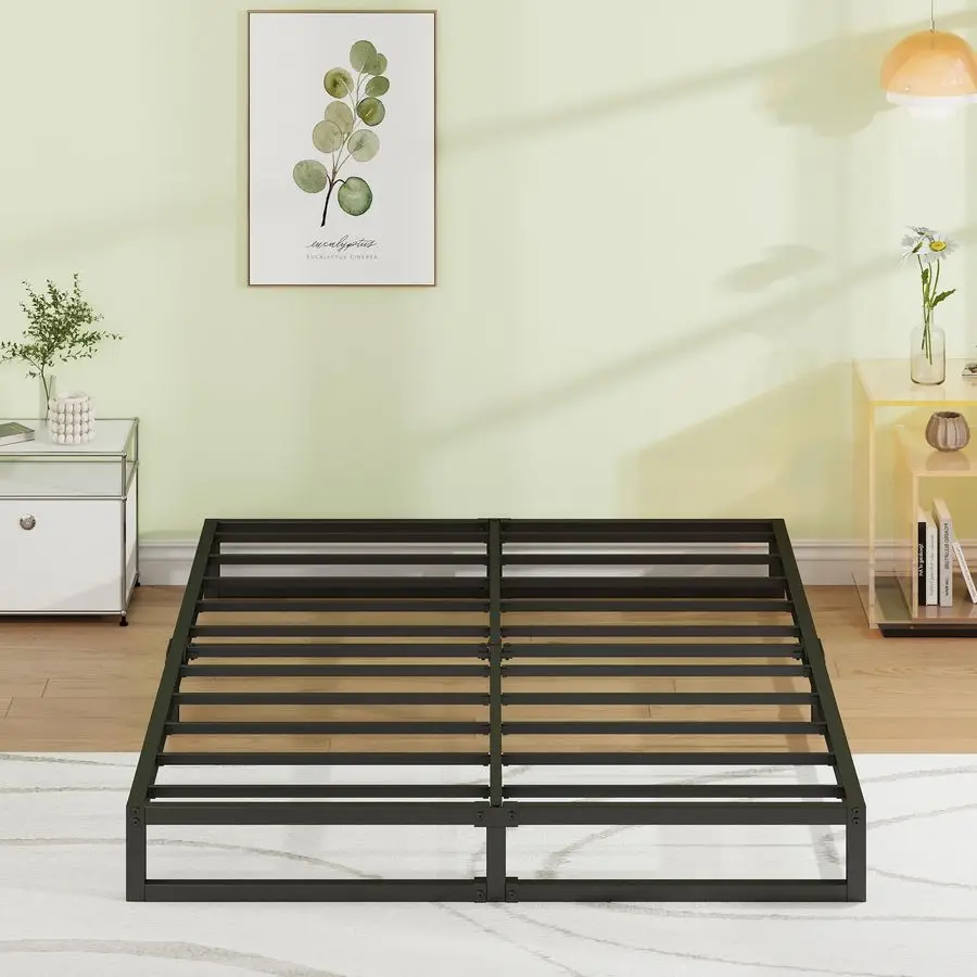 7 Inch Queen Bed Frame No Box Spring Needed Heavy Duty Metal Platform BedFrame Queen Size with Steel Slats, Easy Assembly, Black
7 Inch Queen Bed Frame No Box Spring Needed Heavy Duty Metal Platform BedFrame Queen Size with Steel Slats, Easy Assembly, Black